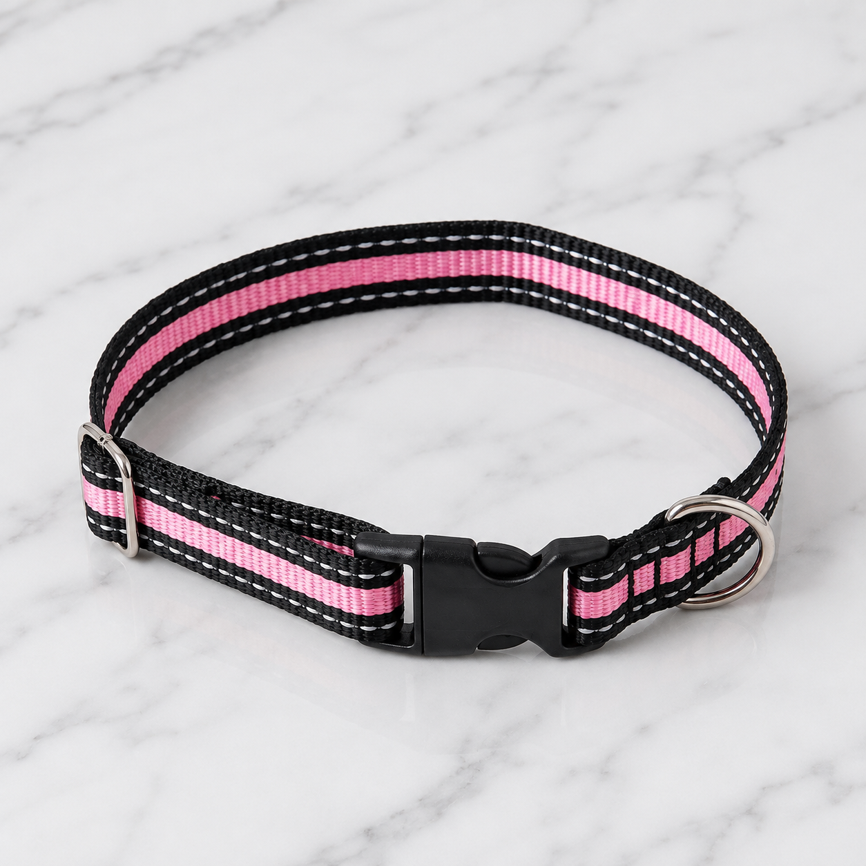 Collar Rosa y Negro