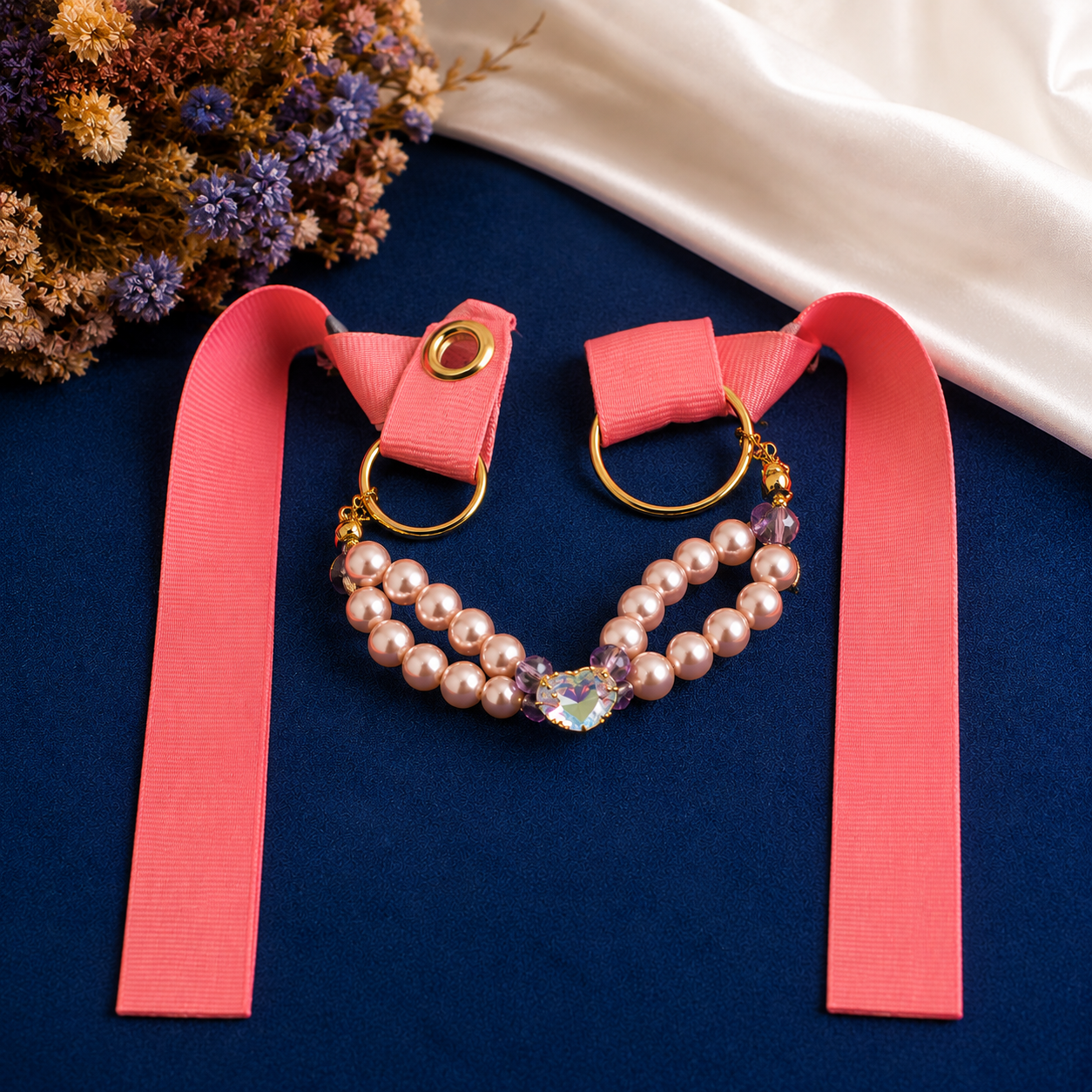 Collar Perla Rosa