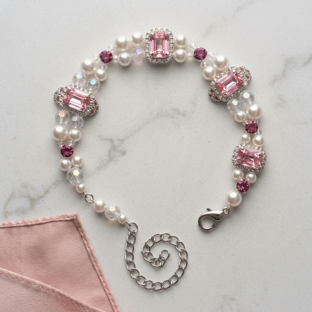 Gargantilla Rosa de Perlas